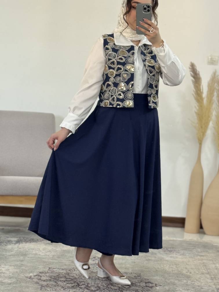 ست سه تیکه سوزندوزی قلب