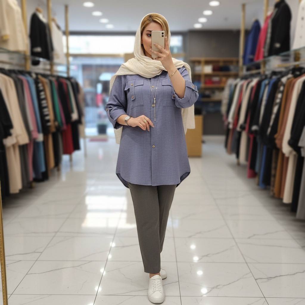 شومیز مانتویی خاص و کاربردی باتنخوری عااالی
