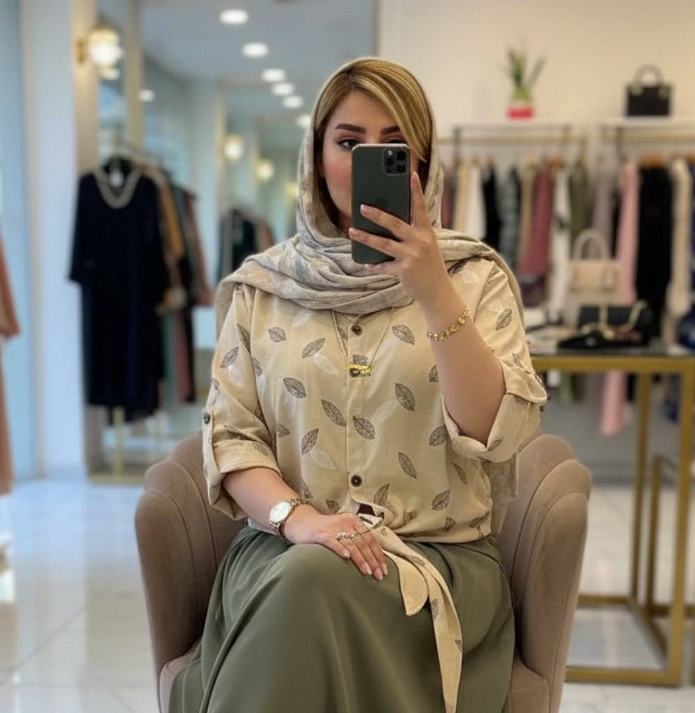 شومیز گره ای شانتون شیک و جذاب باتنخوری بسیارعالی