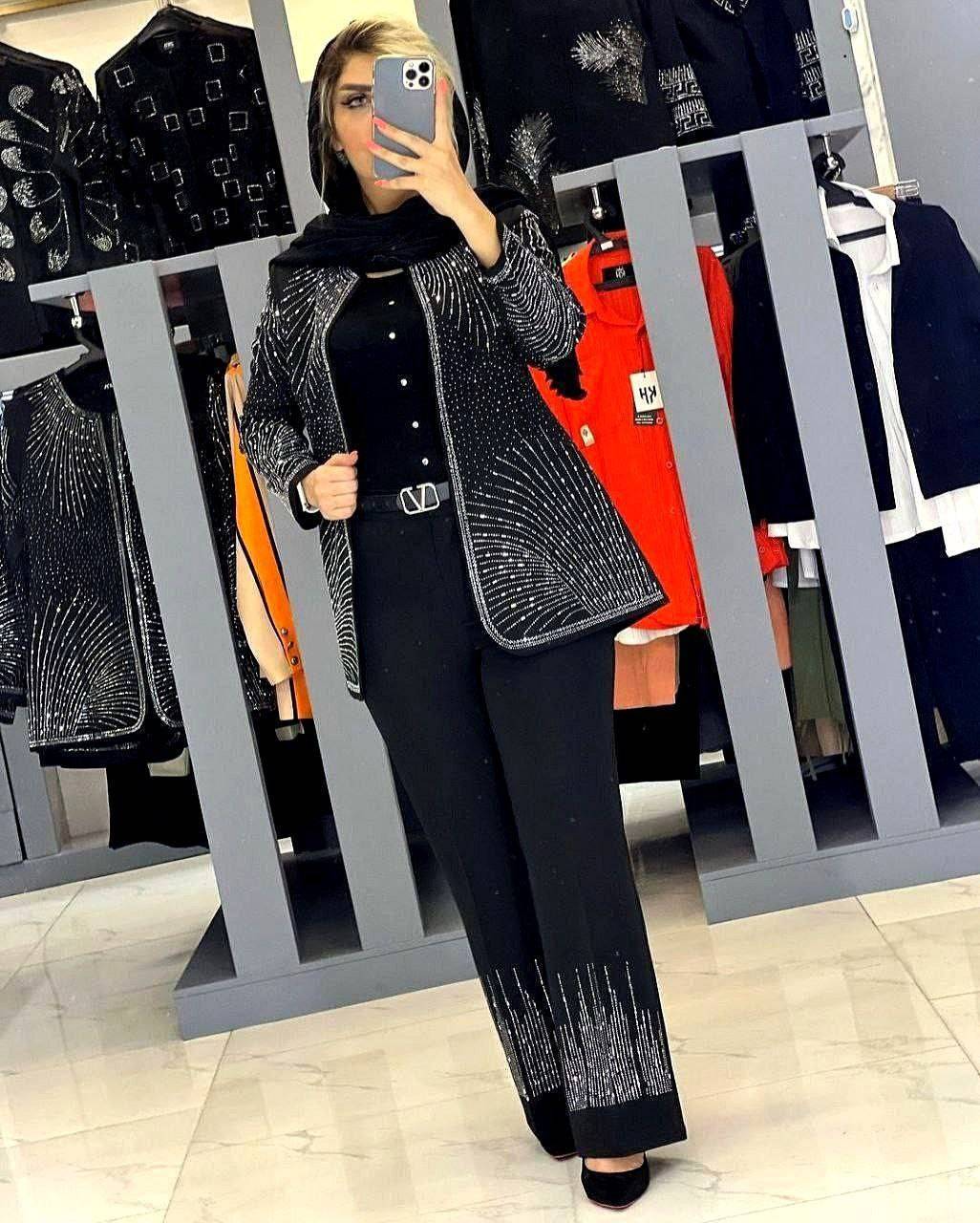 ست کت و شلوار نگینی مجلسی و شیک با تنخوری عالی
