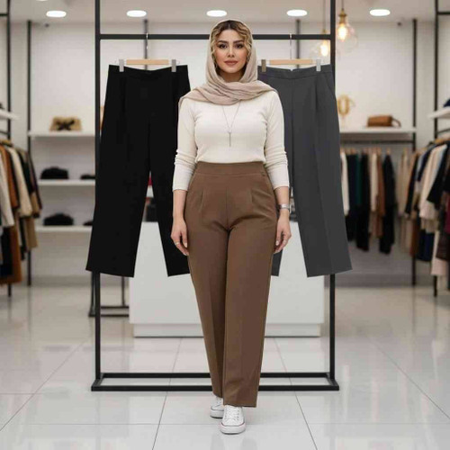 شلوار بگ مازراتی شیک و خاص با تنخوری زیبا