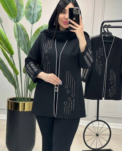 مانتو کتی مازراتی نگین کوپ شیک و زیبا با تنخوری عالی