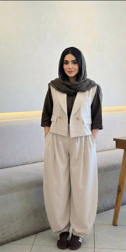 ترندترین ست شلوار شیک و خنک با تنخوری بسیار عالی