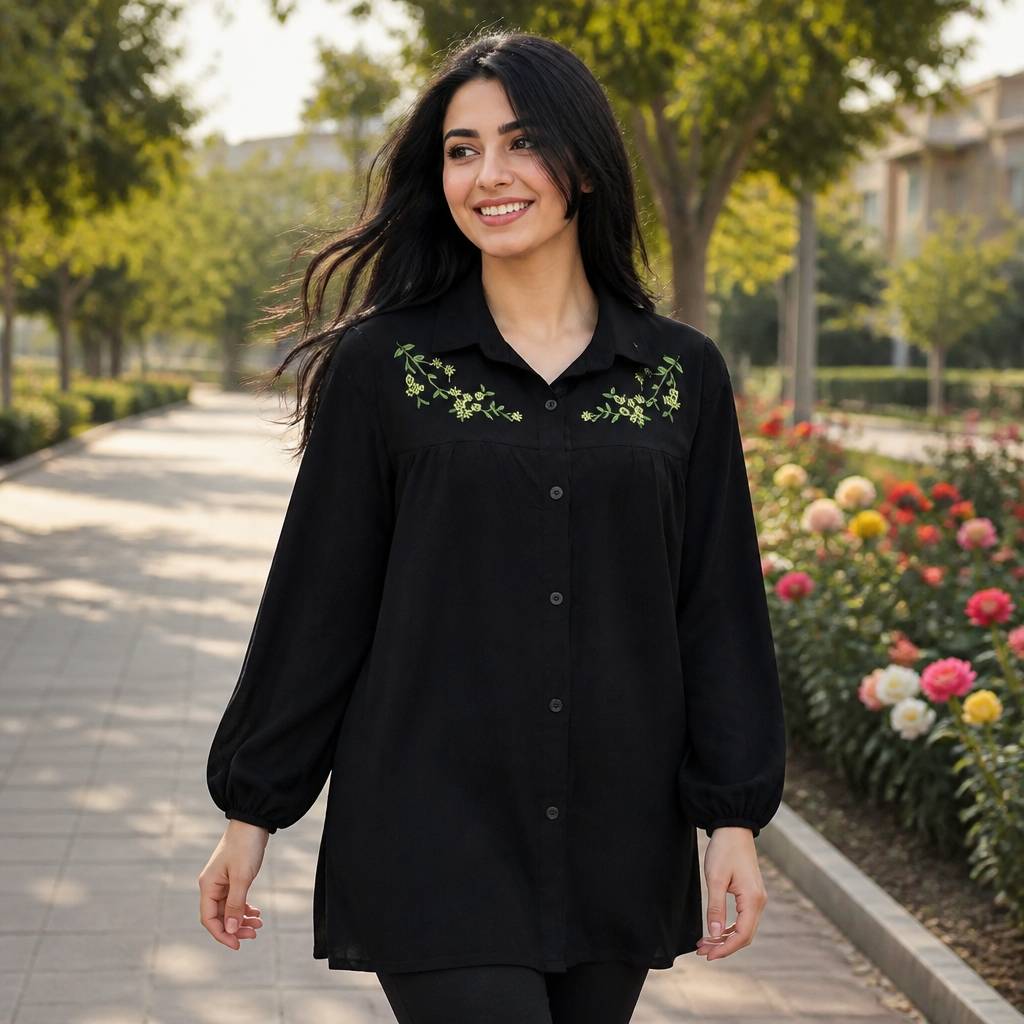 مانتو گلدوزی لنین خارجی درجه یک