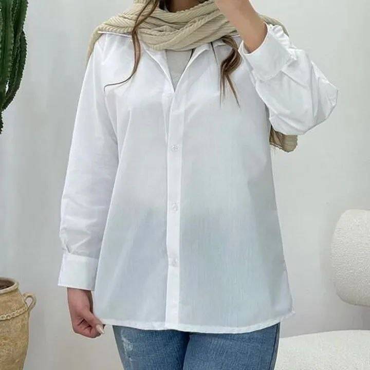 شومیز مانتویی خنک و سبک مناسب فصل با تنخوری عالی