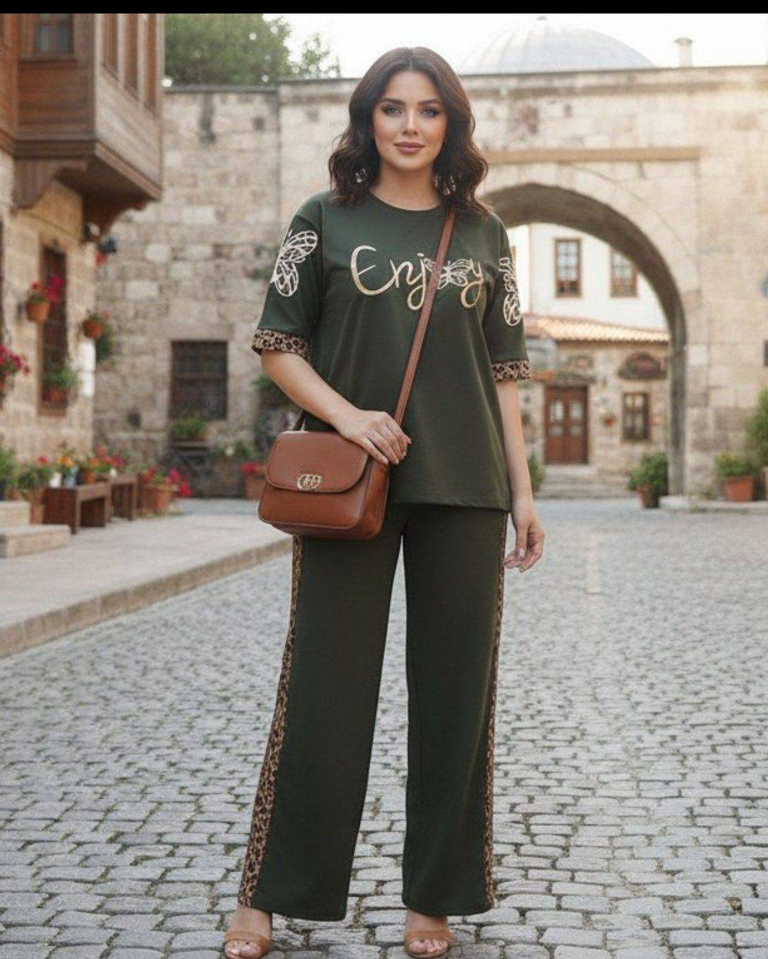 ست تیشرت شلوار سبک،راحت تنخورشیک و خفن