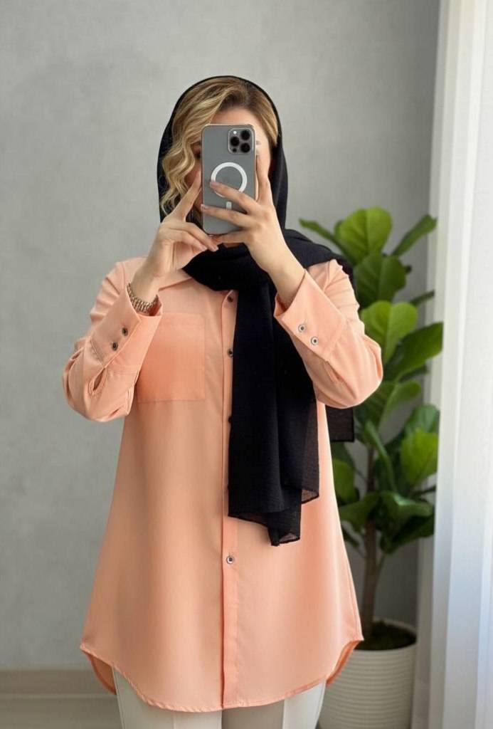 شومیز مانتویی شیک و سبک با تنخوری عااالی