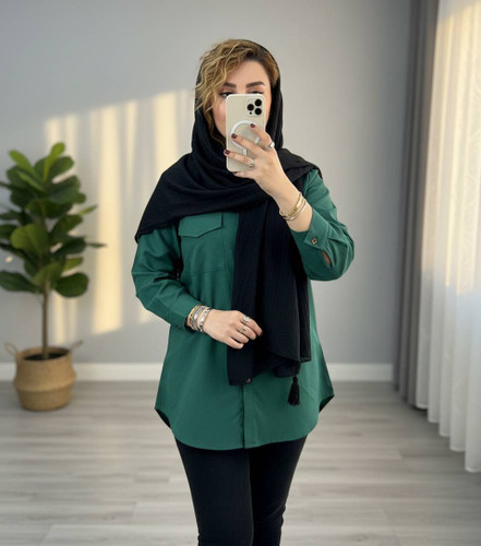 شومیز مانتویی شیک و سبک با تنخوررری عالی