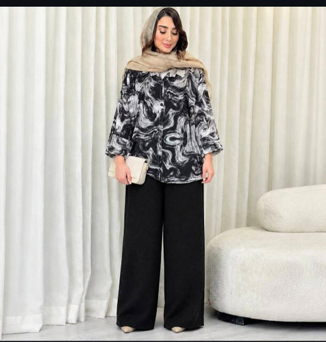 شومیز گازوییلی شیک و جذابمون بی نهایت خاص پسند