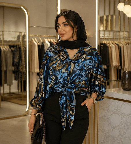 شومیز گره ای خاص و دلبر مجلسی شیک و زیبا