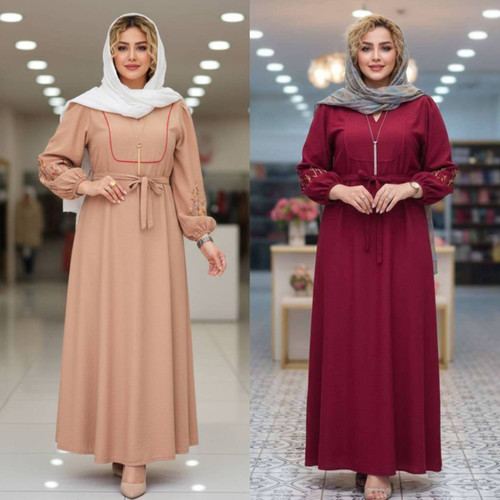 کفتان گلدوزی شده بلند و پرطرفدار با تنخوری فوق العاده زیبا