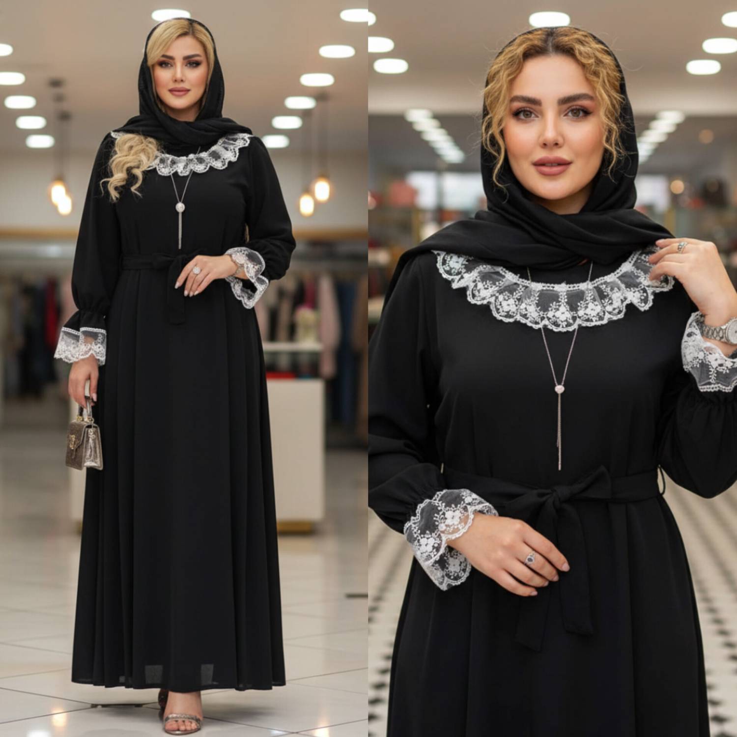 پیراهن عبایی الیزه بلند و پرطرفدار بسیار زیبا