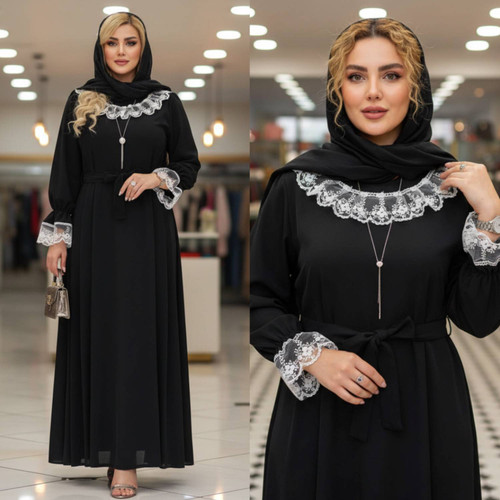 پیراهن عبایی الیزه بلند و پرطرفدار بسیار زیبا