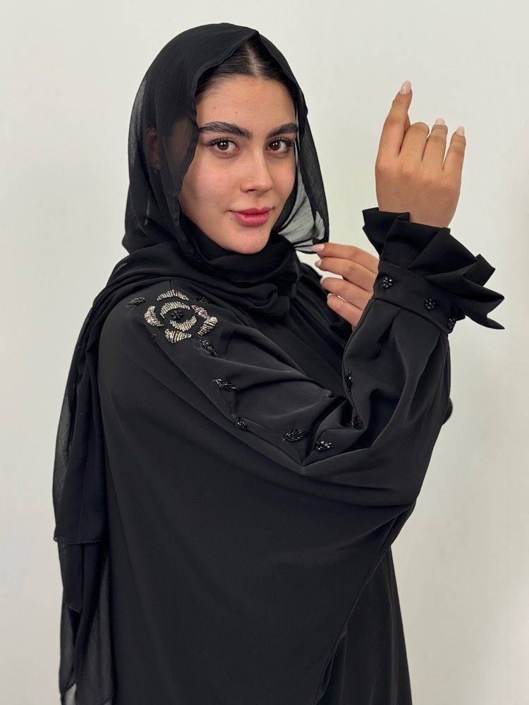 عبای بلند و زیبا الیزه با تنخوری بسیار جذاب