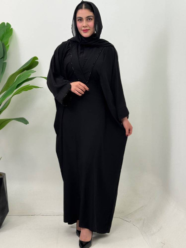 عبای بلند و زیبا یقه هفت با تنخوری عالی