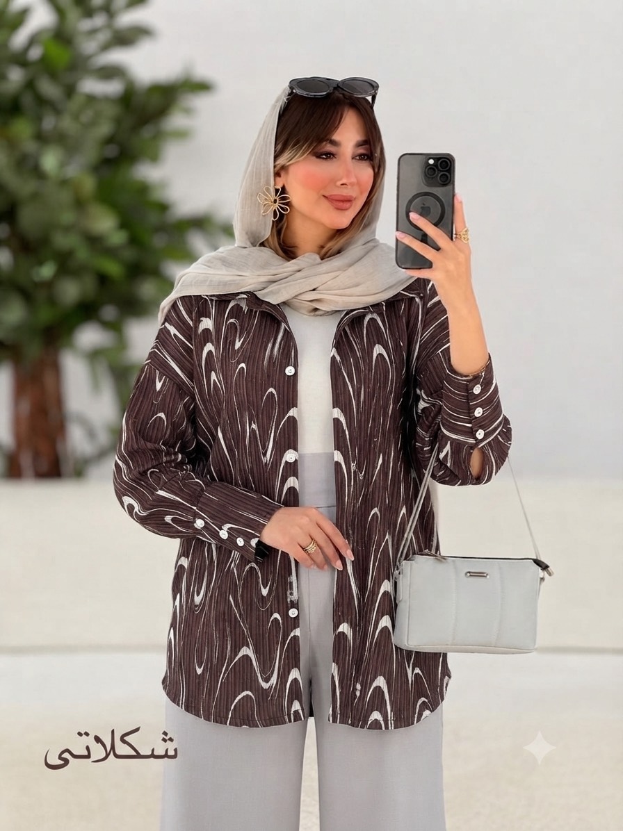 مانتو استین سه دکمه خنک و سبک با تنخوری جذاب