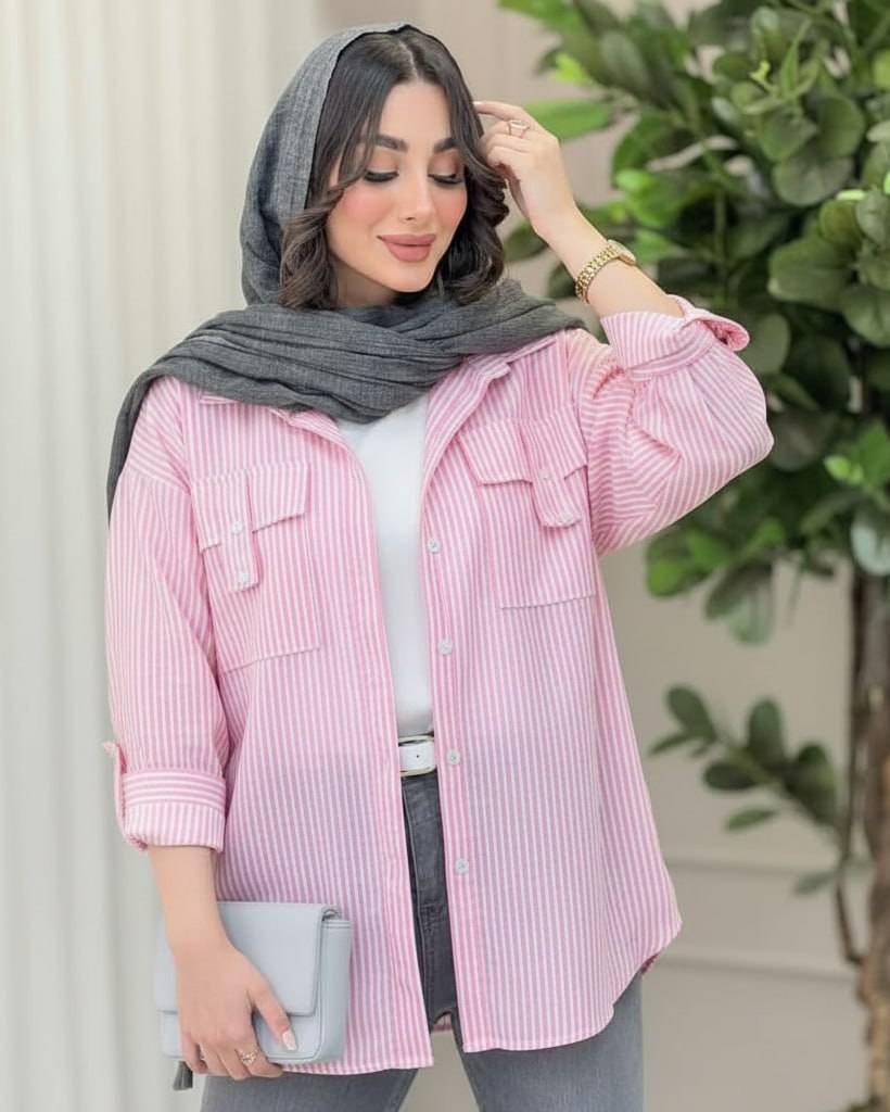 شومیز لنین جیب صلیبی خنک و سبک با تنخوری عالی