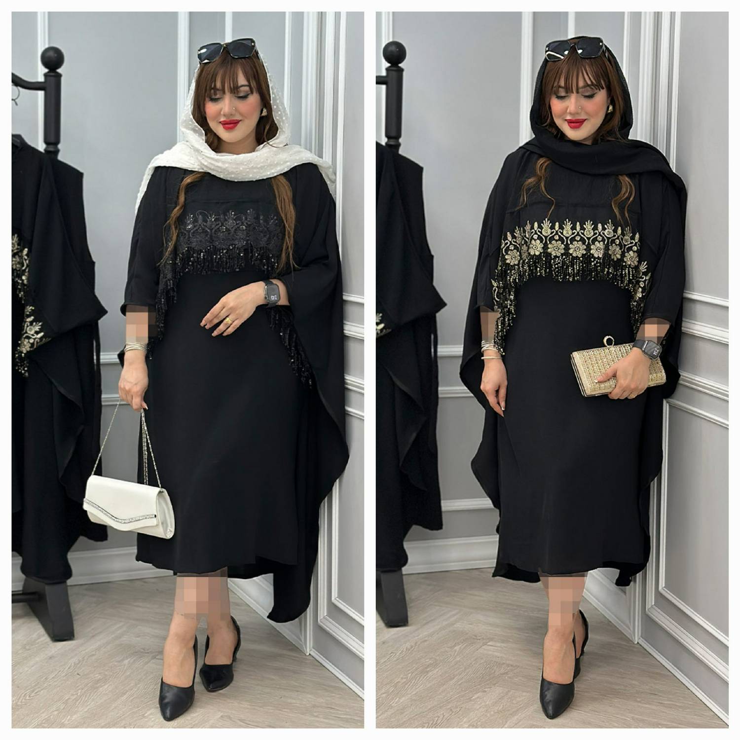 ست پیراهن رویه دار فوق العاده ترند وشیک زنانه
