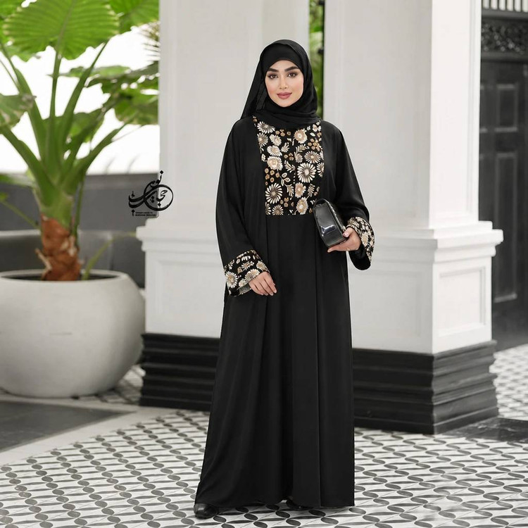 عبای مزونی یقه زیب دار بلند و زیبا پرطرفدار با تنخوری عالی