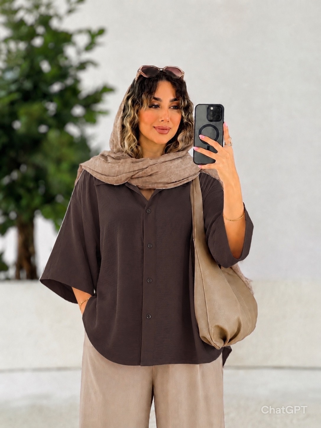 شومیز ابروبادی خنک و سبک مناسب فصل با تنخوری عالی