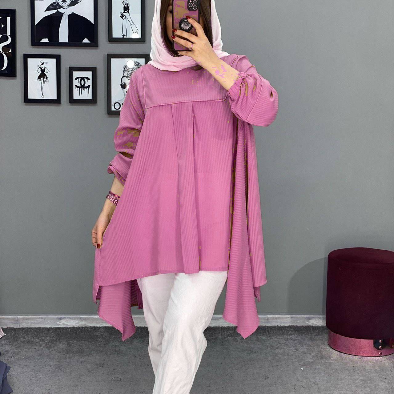 مانتو شومیزه بلند وکاربردی دلبرونه