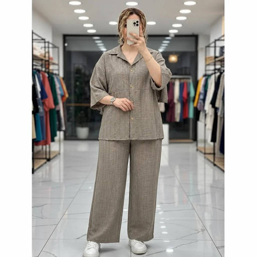 شومیز شلوار شانتون بسیار خنک و سبک با تنخوری عالی