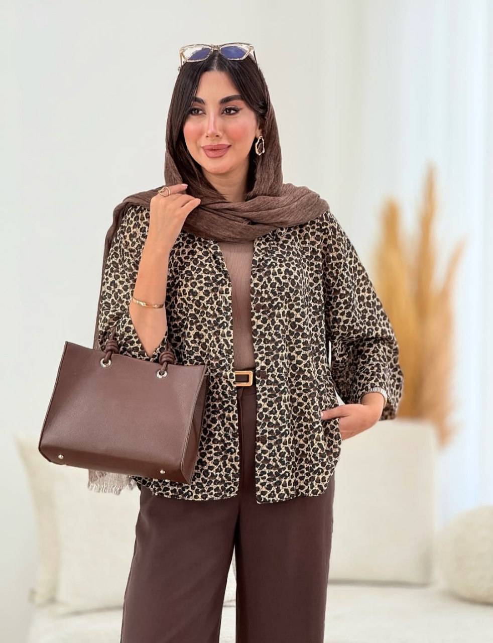 شومیز پلنگی سبک وزیبا ونرم ولطیف