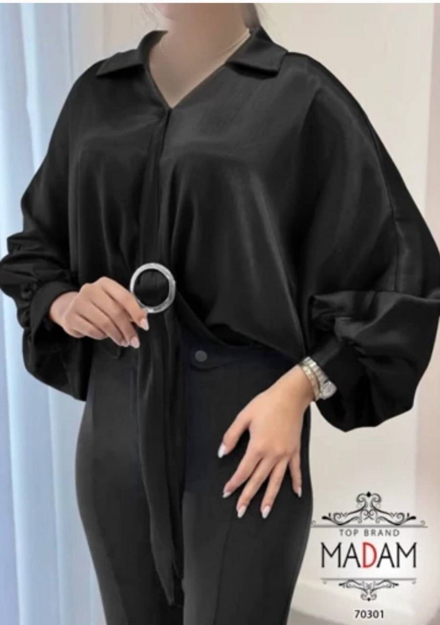 شومیز گره ای شیک و زیبا باتنخوری بسیار جذاب