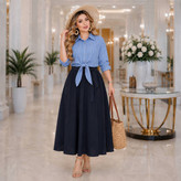 ست شومیز گره ای و سارافون شیک و عالی با تنخوری زیبا