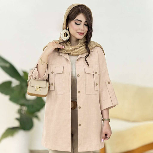 شومیز شانتون بسیار شیک و اسپرت با تنخوری عالی